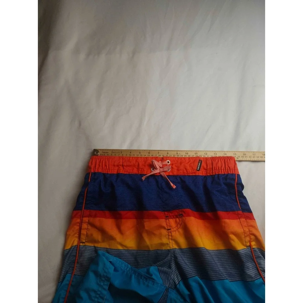 Gerry Board Shorts Boys Size XL 18/20 Multi Color Woven Swim Trunks Youth Beach